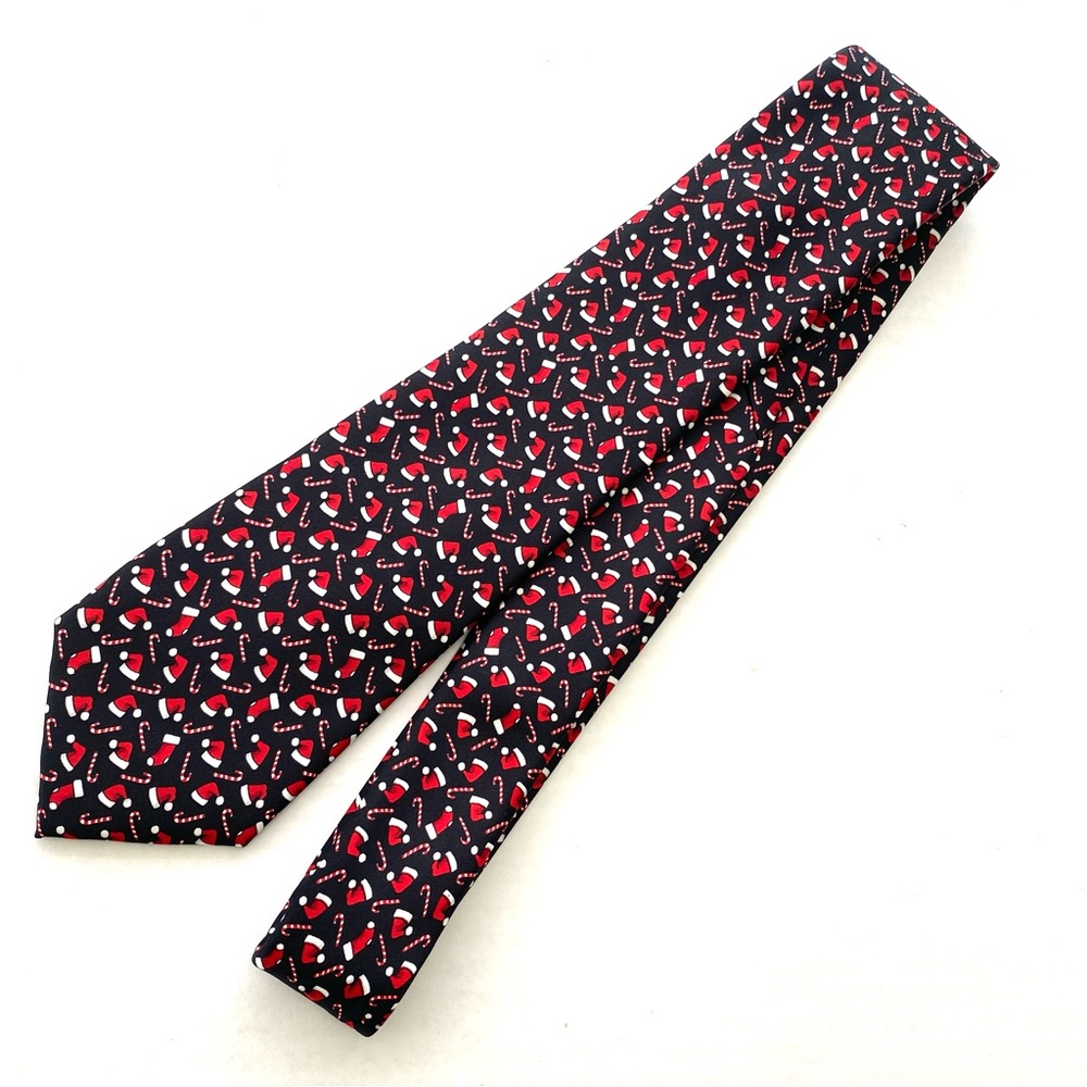 Noel Holiday Collection Candy Canes Festive Christmas Holiday Necktie